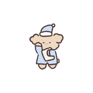 Sticker from 미니뽀짝 아기푸들 2 By @KakaoEmoticon