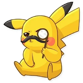 🤨 emoji Pikachu | @tarahume | @StickerXtara Telegram sticker 12 of 100
