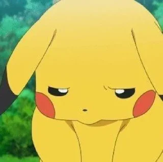 😞 emoji Pikachu | @tarahume | @StickerXtara Telegram sticker 11 of 100