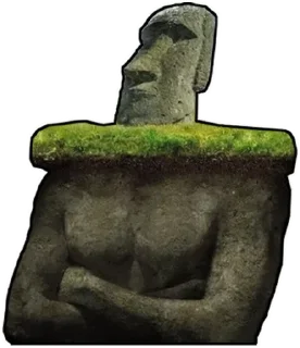 🗿 emoji onkar_xd moai Telegram sticker 11 of 65