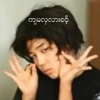 🤗 emoji BTS memes Myanmar Telegram sticker 14 of 60