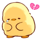 😋 emoji soft & cute chick!! Telegram sticker 21 of 117