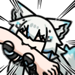 👩 emoji 雪奈狼狼 @zhaxia_cn Telegram sticker 8 of 16