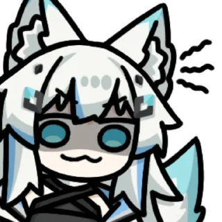👉 emoji 雪奈狼狼 @zhaxia_cn Telegram sticker 12 of 16