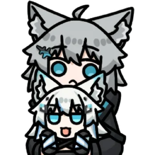 🤗 emoji 雪奈狼狼 @zhaxia_cn Telegram sticker 13 of 16