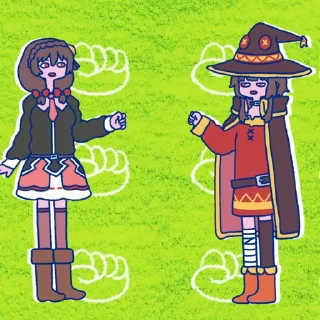 👋 emoji @sticker_freehk ED-この素晴らしい世界に爆焔を Telegram sticker 11 of 18