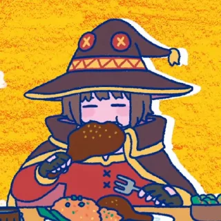 🤤 emoji @sticker_freehk ED-この素晴らしい世界に爆焔を Telegram sticker 12 of 18