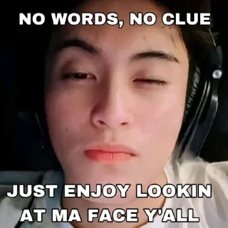 🐯 emoji @Minhyungi being himself. Telegram sticker 21 of 28