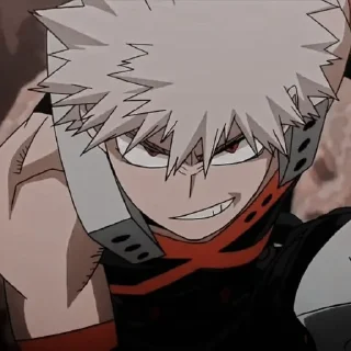 💀 emoji Katsuki Bakugo | @kaptenracing Telegram sticker 3 of 29