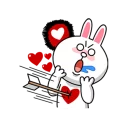😍 emoji LINE Characters in Love! Telegram sticker 12 of 40