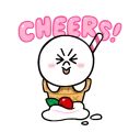 Sticker from LINE Characters: Cute and Soft Summer