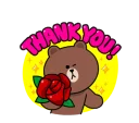 💐 emoji Line Characters Cute Telegram sticker 10 of 24