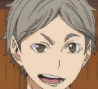 😏 emoji Sugawara senpai Telegram sticker 7 of 33