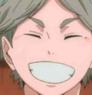 😁 emoji Sugawara senpai Telegram sticker 2 of 33