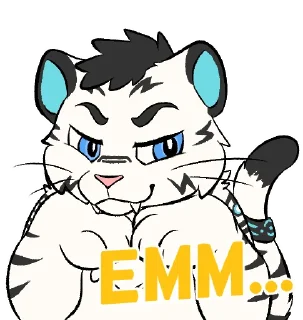 😏 emoji 白虎 WhiteTiger Telegram sticker 1 of 120