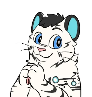 😽 emoji 白虎 WhiteTiger Telegram sticker 13 of 120