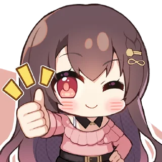 👍 emoji 恋爱绮谭 Telegram sticker 15 of 16