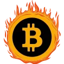 🔥 emoji Bitcoin Burn Telegram sticker 4 of 10