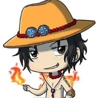 🥵 emoji One Piece Chibi // @Kakarottow Telegram sticker 3 of 26