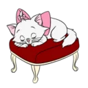 😴 emoji Disney Marie @stickerscar Telegram sticker 24 of 24