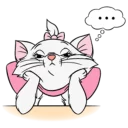 💬 emoji Disney Marie @stickerscar Telegram sticker 16 of 24