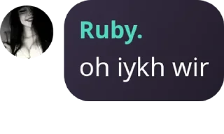 Sticker from ruby