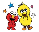 Sticker from Sesame Street