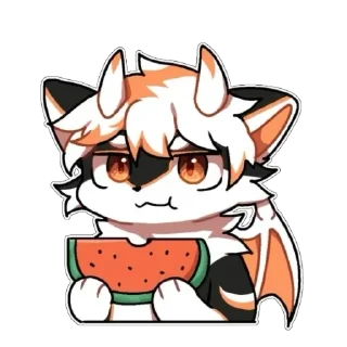 🍉 emoji TR小狼龙 Telegram sticker 10 of 73