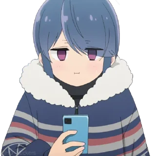 😑 emoji @HD_Stickers ゆるキャン△ SEASON3 Part 2 Telegram sticker 10 of 53