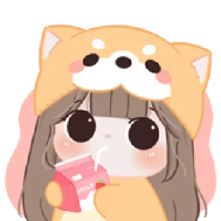 🧃 emoji Chubby Baby Girl - Shiba | @cutestickers4you Telegram sticker 13 of 40
