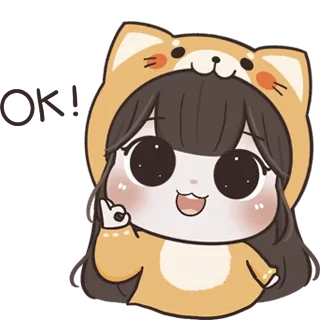 👌 emoji @waesticker Baby Chubby Girl x Meow Telegram sticker 20 of 41