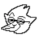 😏 emoji Deltarune Sprites Telegram sticker 22 of 86