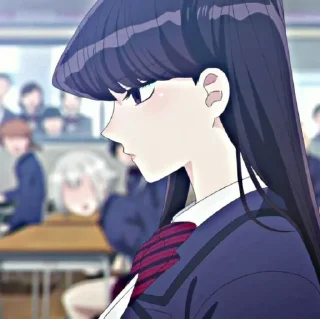 🐾 emoji Komi Shouko ◍⃘  @comyushou Telegram sticker 10 of 40