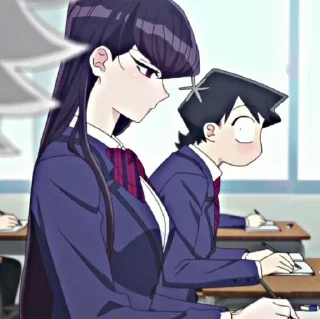 🐾 emoji Komi Shouko ◍⃘  @comyushou Telegram sticker 15 of 40