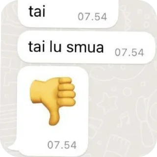 Sticker from gua tampol sni lu