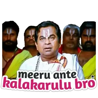 😅 emoji Brahmi Bro | @StickersTelugu Telegram sticker 18 of 20