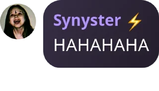 Sticker from SYNYSTER HERE