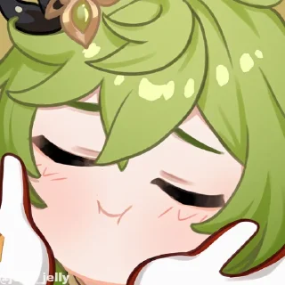 Sticker from Genshin reaction @anime_sticker_noob.