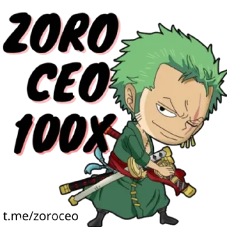 🤭 emoji Zoro CEO Telegram sticker 9 of 9