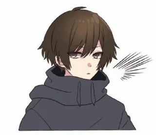 🤨 emoji My anime Telegram sticker 13 of 47