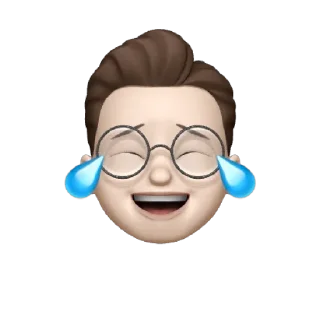 Sticker from apple memoji by : @wichies on telegram