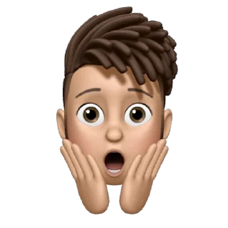 😱 emoji Memoji • Apple Telegram sticker 19 of 36