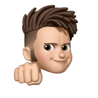 👊 emoji Memoji • Apple Telegram sticker 7 of 36