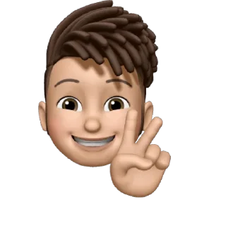 ✌️ emoji Memoji • Apple Telegram sticker 5 of 36