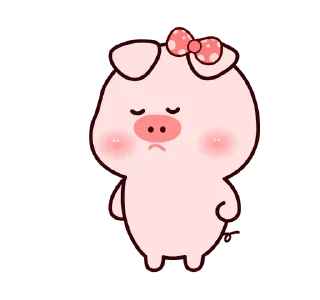😠 emoji ❲ ⎙ @crmll06 ❳ little piggy Telegram sticker 5 of 25