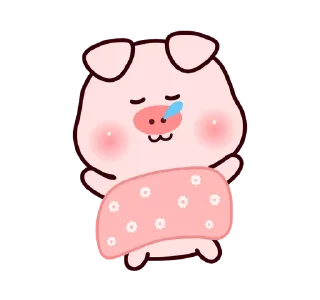 😴 emoji ❲ ⎙ @crmll06 ❳ little piggy Telegram sticker 3 of 25