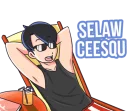 😎 emoji @tikelmu Si Tamvan Telegram sticker 19 of 33