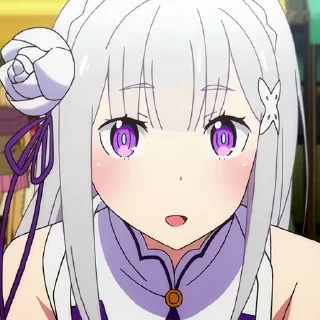😅 emoji Emilia (@animeclubs11) Telegram sticker 14 of 28