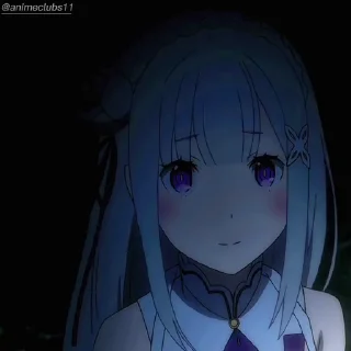 😊 emoji Emilia (@animeclubs11) Telegram sticker 23 of 28