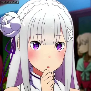 🫤 emoji Emilia (@animeclubs11) Telegram sticker 10 of 28